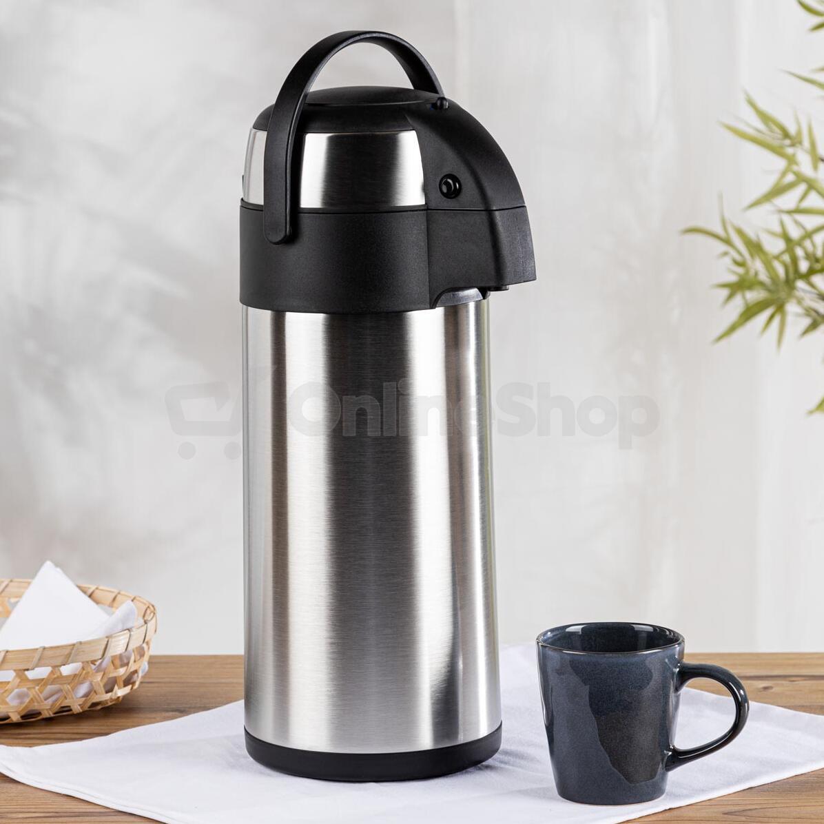 Nerezová termoska s pumpičkou, 5 l