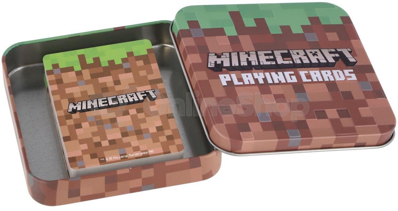 Teddies Hrací karty Minecraft v krabičce 11x15,5x2,5cm
