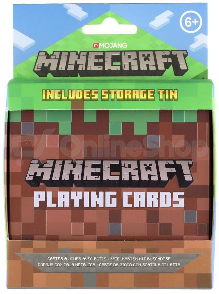 Teddies Hrací karty Minecraft v krabičce 11x15,5x2,5cm