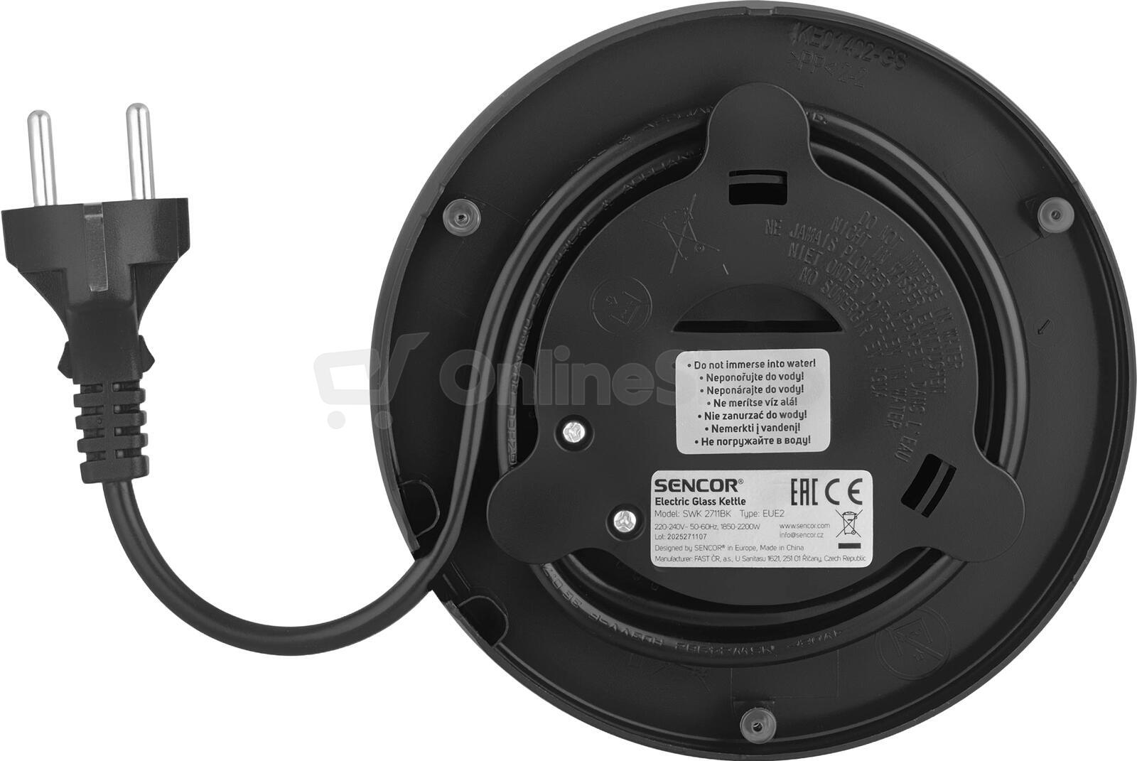 Rychlovarná konvice Sencor SWK 2711BK
