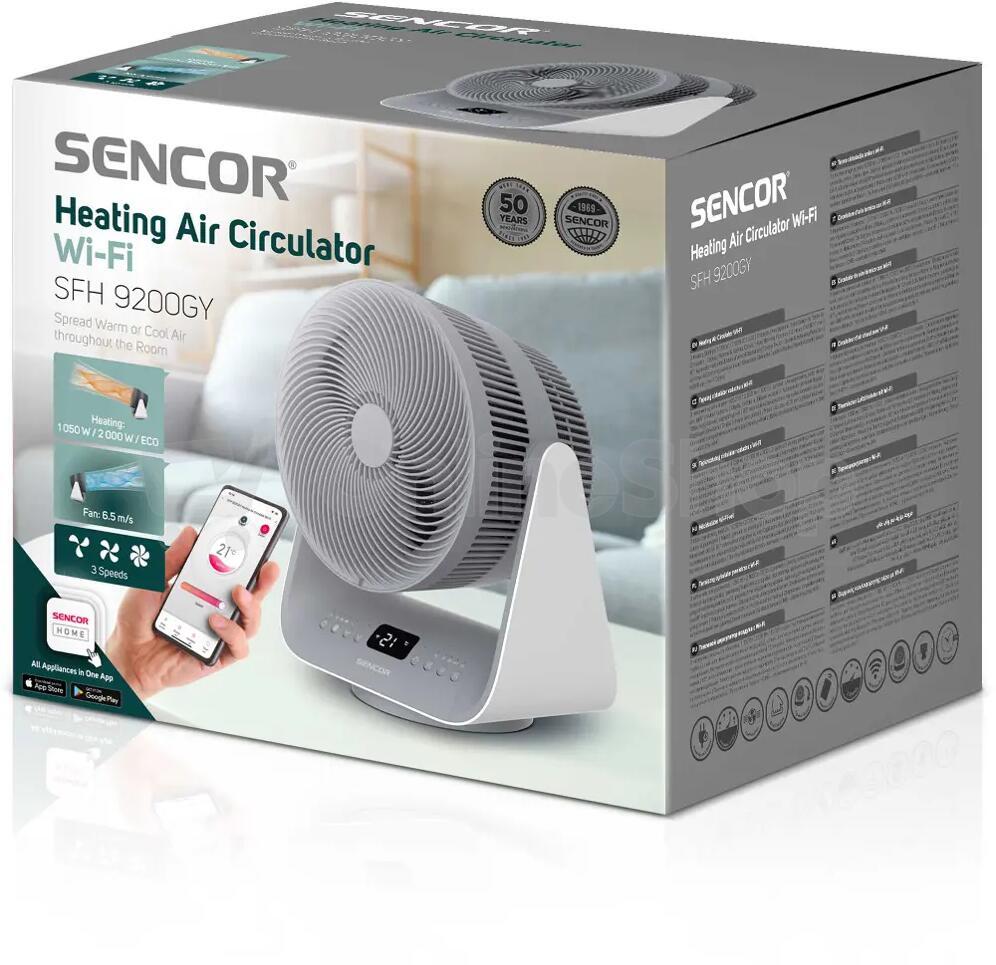 Ventilátor teplovzdušný Sencor SFH 9200GY