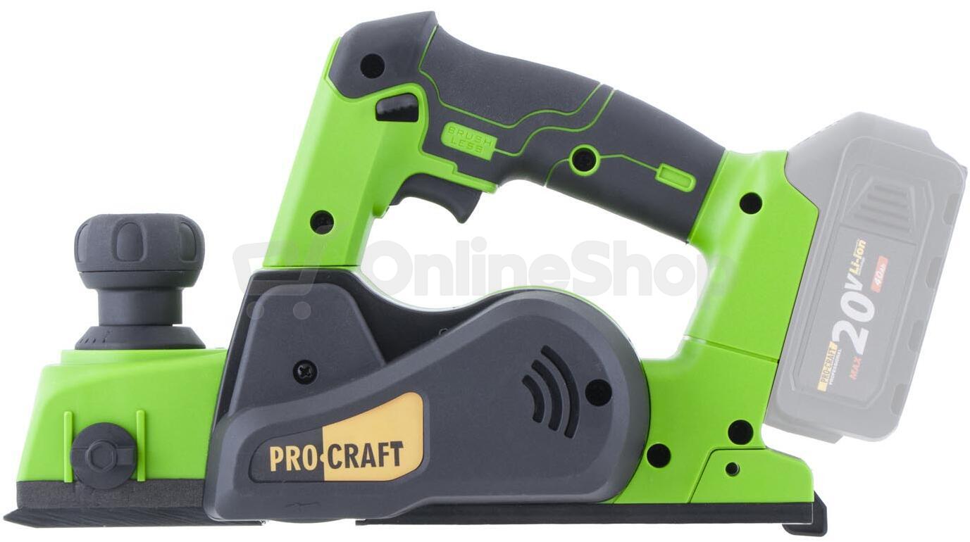 Aku hoblík Procraft PE20BL (bez baterie a nabíječky) / PE20BLbb
