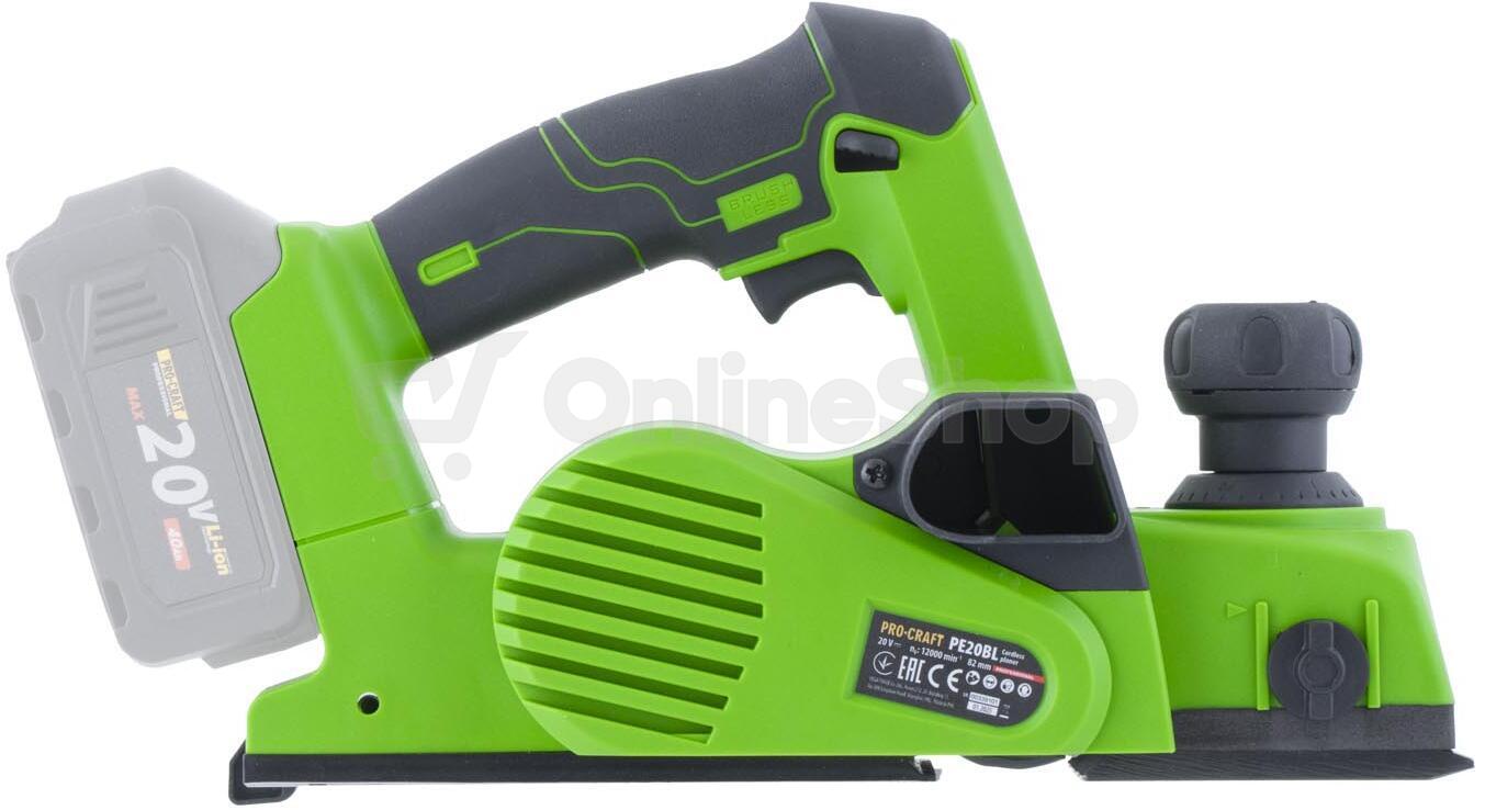 Aku hoblík Procraft PE20BL (bez baterie a nabíječky) / PE20BLbb