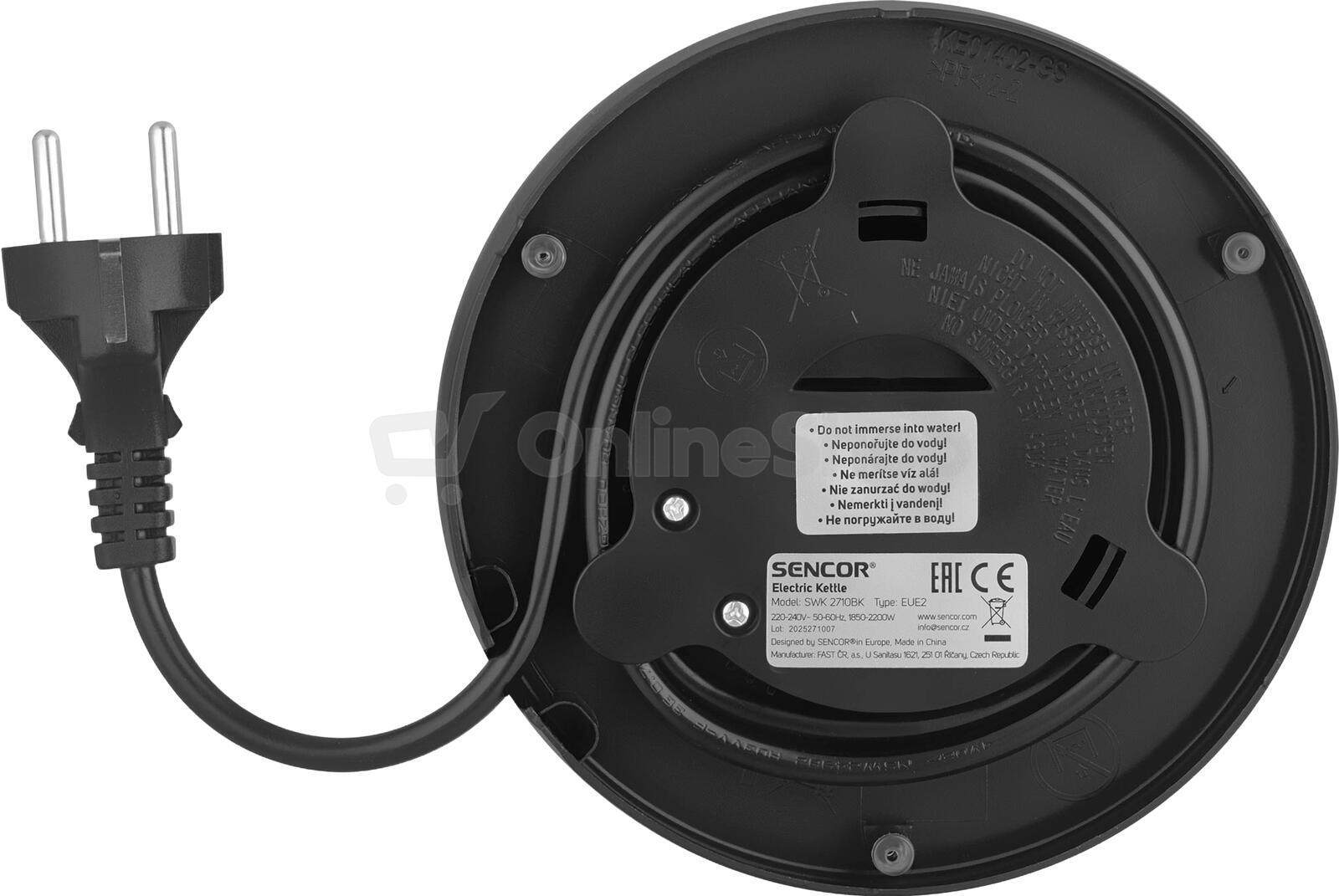 Rychlovarná konvice Sencor SWK 2710BK