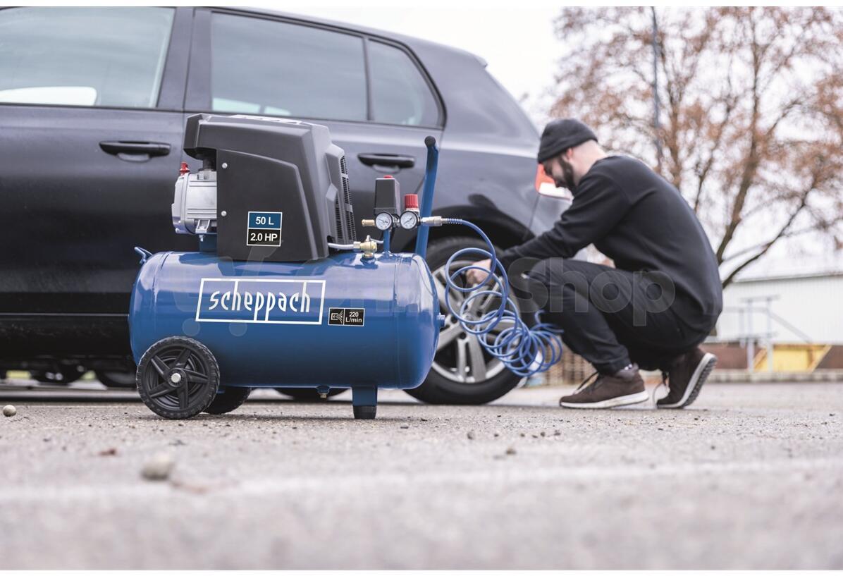 Scheppach HC 65, olejový kompresor 50 l