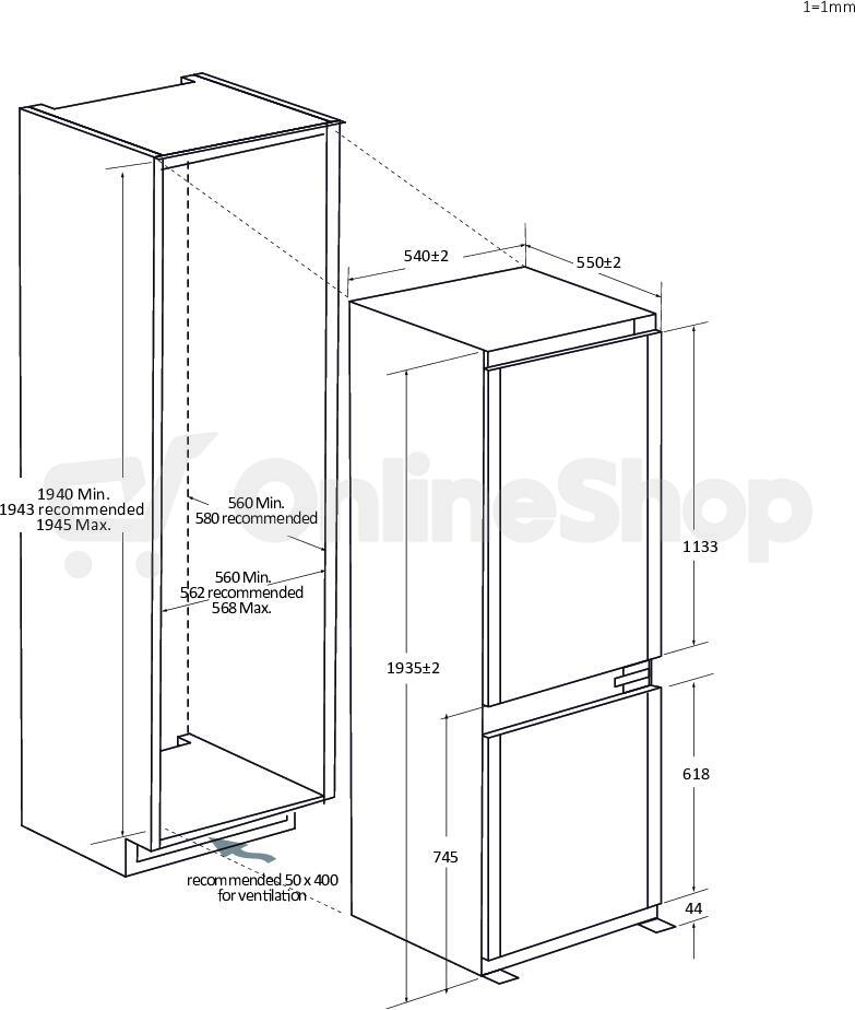 Chladnička Haier EHBQW5519E ID Titanium 2