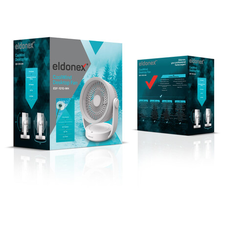 ELDONEX CoolWind stolní ventilátor BÍLÝ