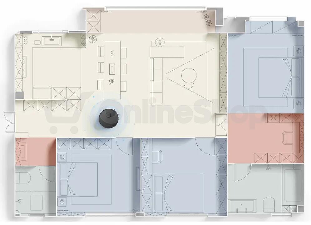 Robotický vysavač Dreame D20 Pro Plus, černý