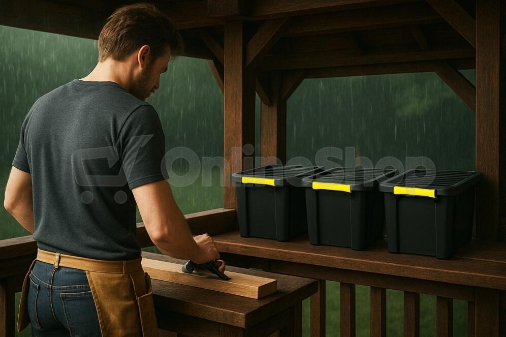 ROTHO úložné boxy DIY EASY SET - 3x44L