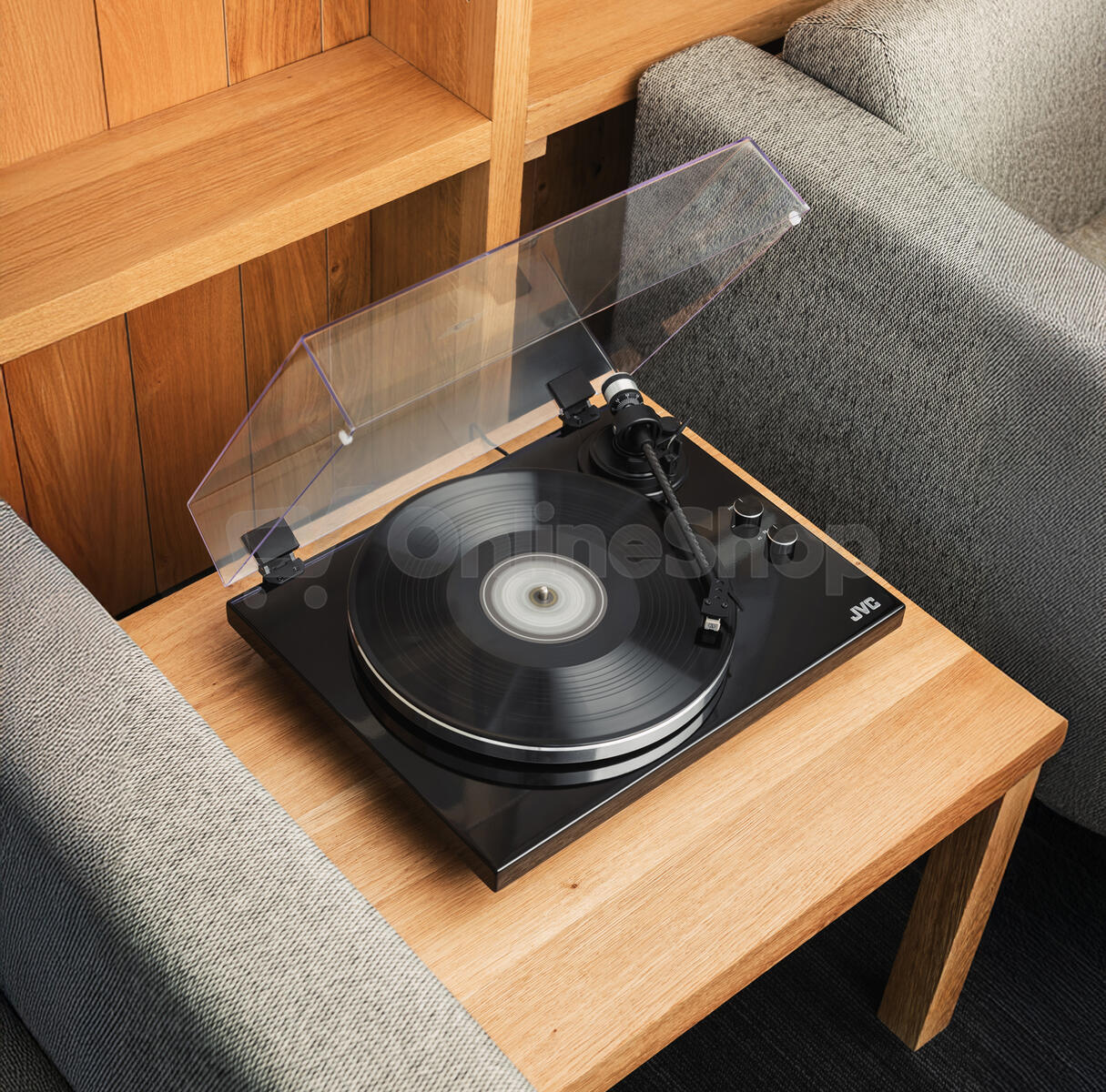 Gramofon JVC AL-E534B, černý