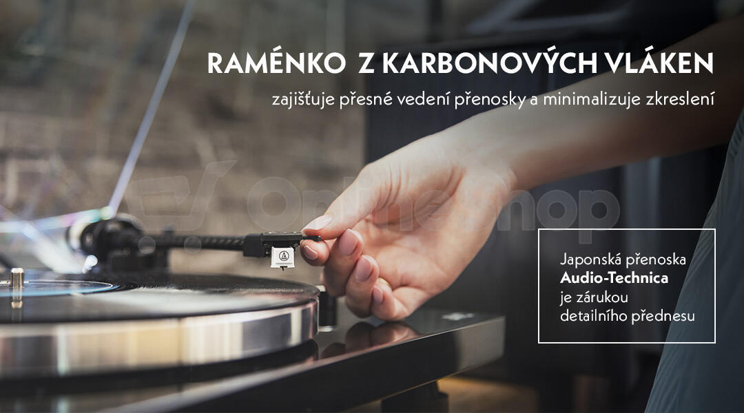 Gramofon JVC AL-E534B, černý