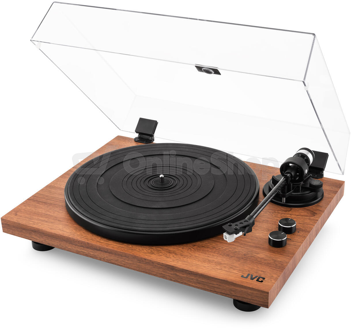 Gramofon JVC AL-E534M, hnědý