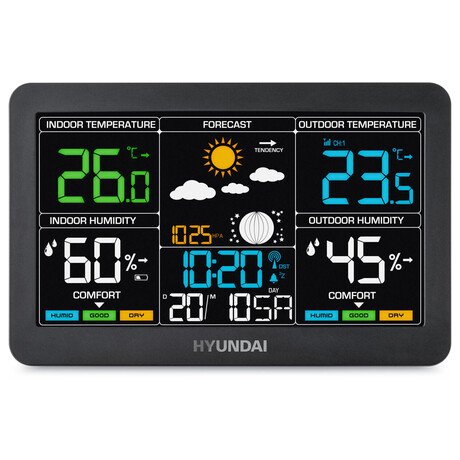 Meteostanice Hyundai WS 4480, černá