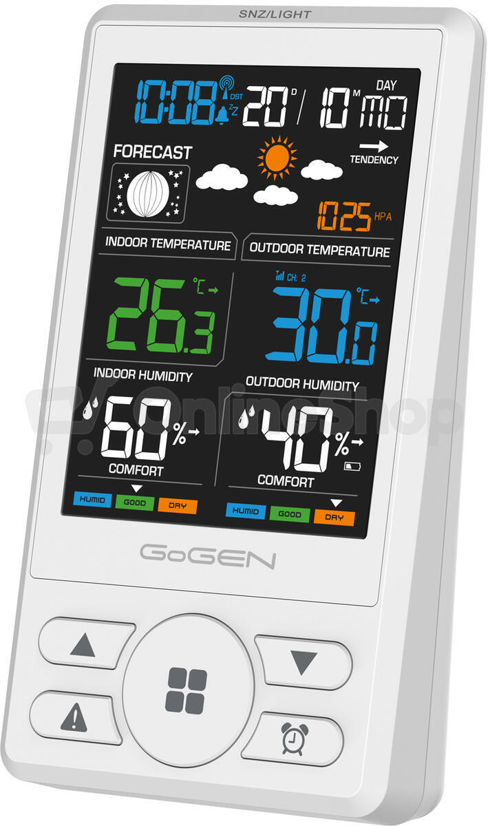 Meteostanice GoGEN ME 1250W, bílá