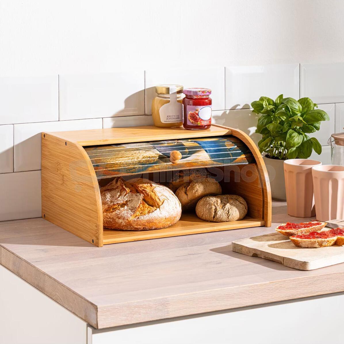 Die moderne Hausfrau bambusový chlebník Home