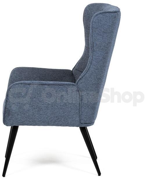 Křeslo ušák, modrá AK-315 BLUE2 Autronic, Látka