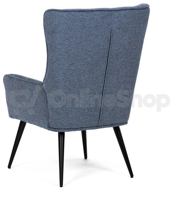 Křeslo ušák, modrá AK-315 BLUE2 Autronic, Látka