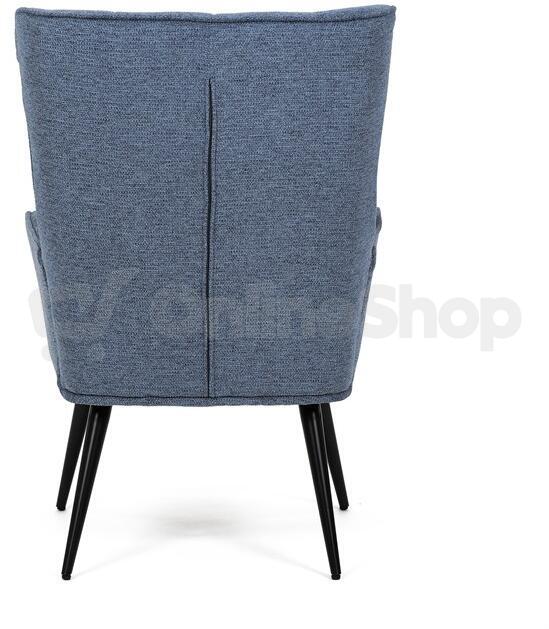 Křeslo ušák, modrá AK-315 BLUE2 Autronic, Látka