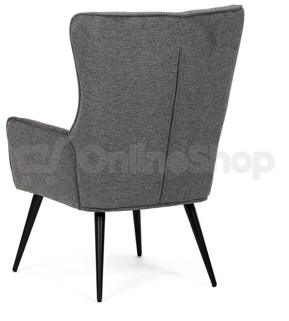 Křeslo ušák, šedá, látka, AK-315 GREY2 Autronic