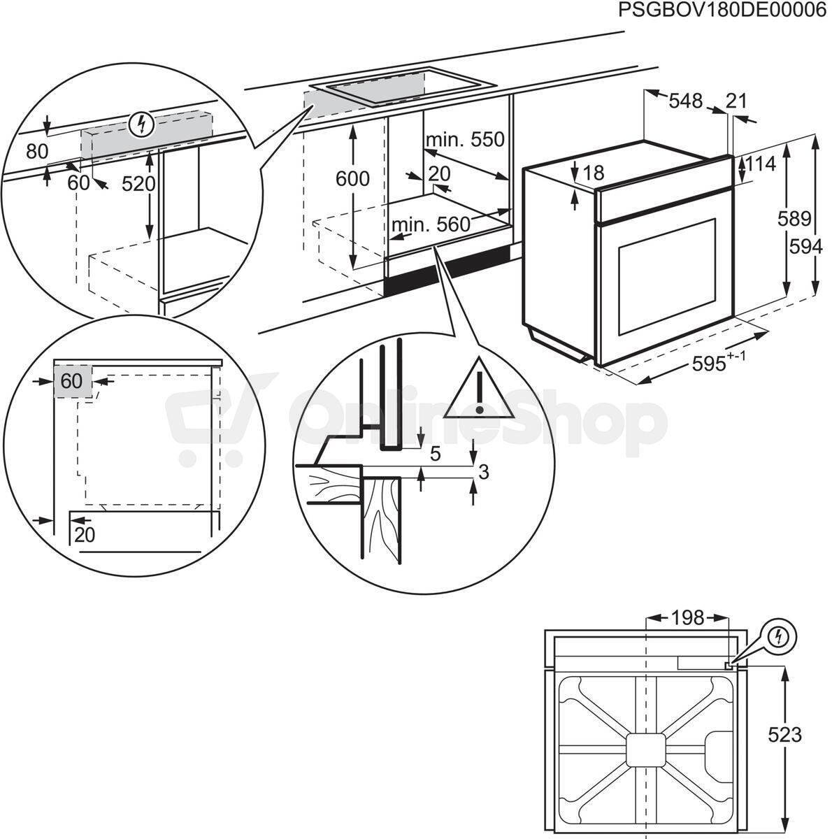 Trouba AEG OA5CB31SM série 5000 SurroundCook SteamBake