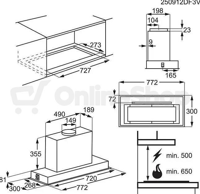 Odsavač par Electrolux 900 AutoSense LFG828K