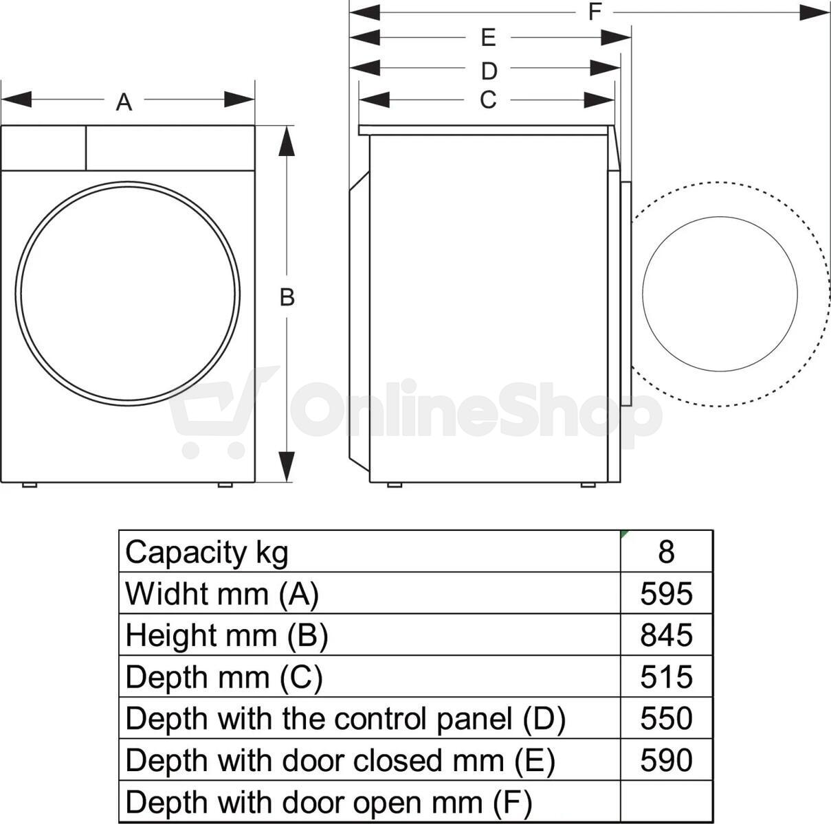 Sušička Hisense DH5I804BWCD