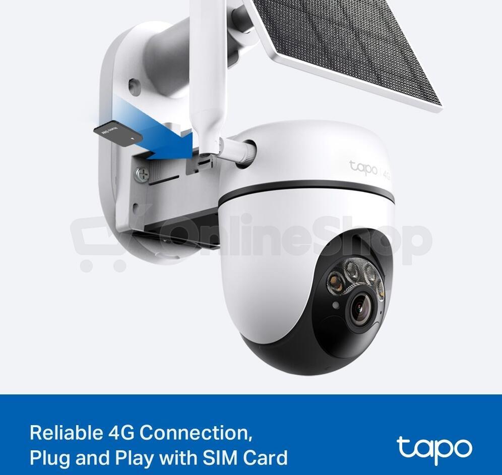 TP-Link tapo C615G KIT Solar-Powered Pan/Tilt4G LTE SecurityCamera kit