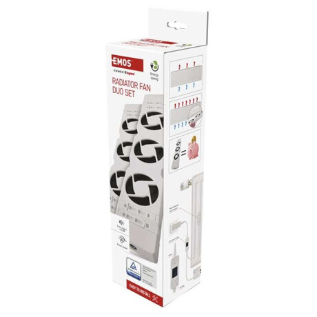 Emos ventilátor pod radiátor DUO, bílý (foto 11)
