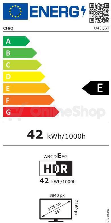UHD QLED TV CHiQ 43" U43QST