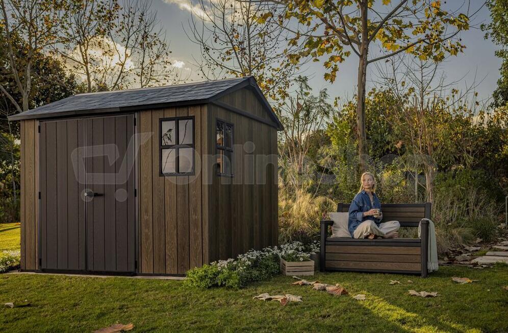 KETER APEX domek 9x7,5 WALNUT