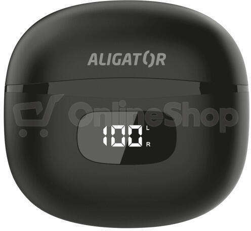 Bluetooth sluchátka Aligator Pods ANC, černá