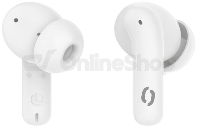 Bluetooth sluchátka Aligator Pods ANC, bílá