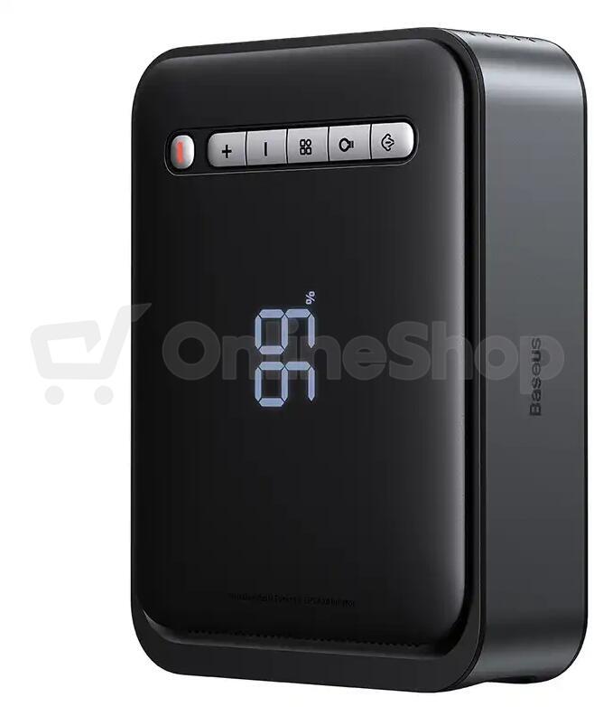 Powerbanka Baseus Super Energy 8000mAh, se startovacími kabely a kompresorem černá