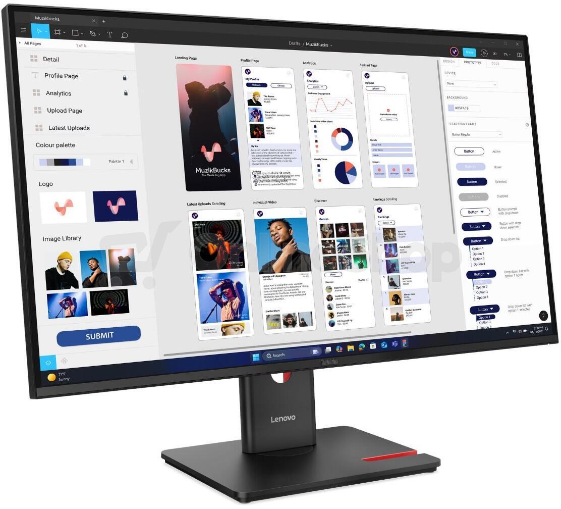 Monitor Lenovo ThinkVision T32UD-40 (64B0ZAT1EU)