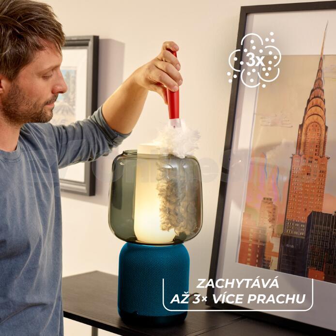 Prachovka Vileda Flex&Catch s krátkou rukojetí