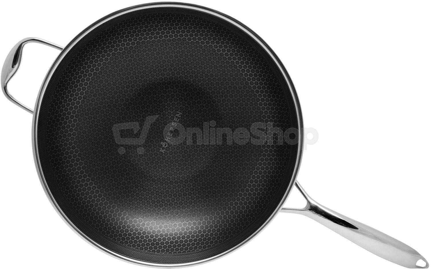WOK pánev s poklicí KOHERSEN BLACK CUBE 71111 32 cm