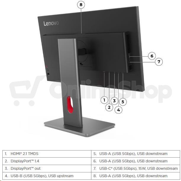 Monitor Lenovo P24QD-40 (64B1GAT1EU)