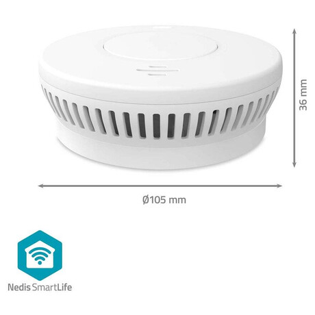SmartLife Detektor Kouře NEDIS WIFIDS30WT