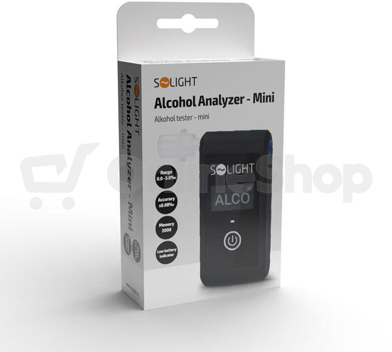 Alkohol tester Solight mini 1T09, Fuel Cell