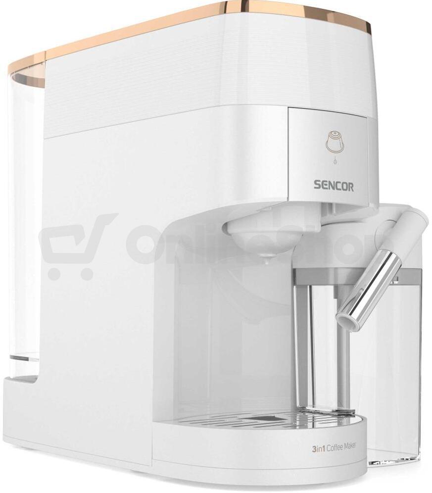 Kávovar na kapsle Sencor SCC 3001WH MARCO POLO, bílý