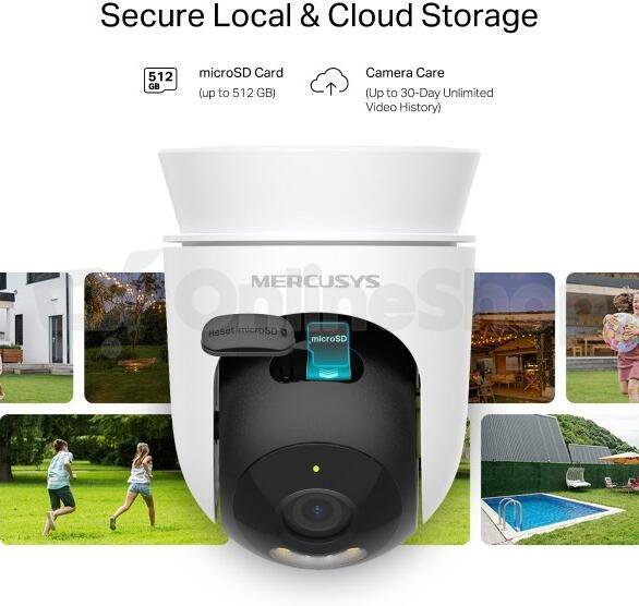 Kamera TP-Link Mercusys MC500 2MPx, venkovní, IP PTZ, WiFi, přísvit