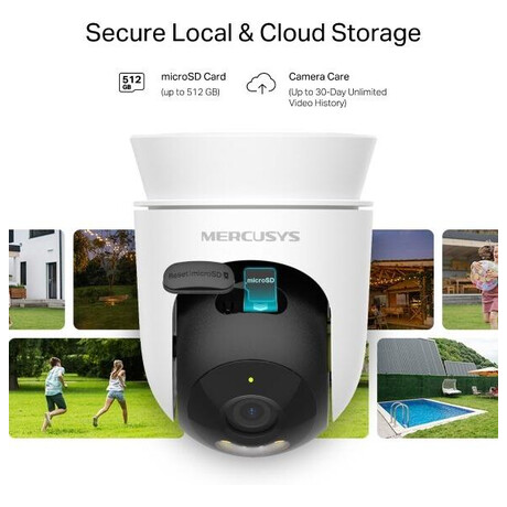 TP-Link Mercusys MC500 2MPx, venkovní, IP&nbsp;PTZ, WiFi, přísvit (foto 2)