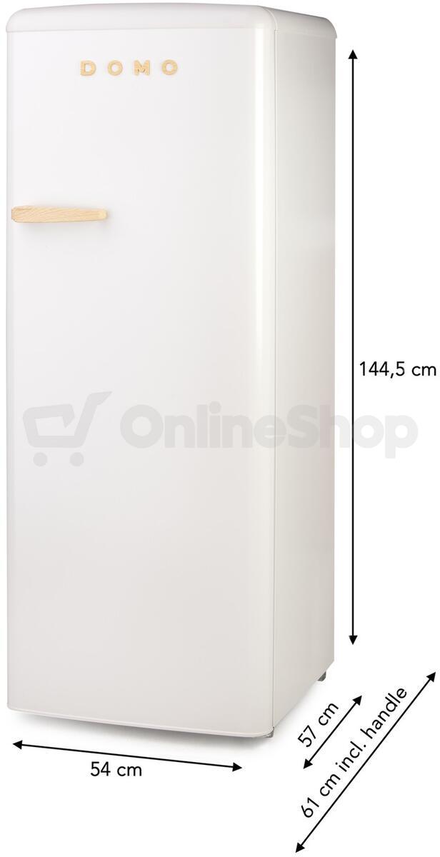 Retro chladnička DOMO DO91709R bílá