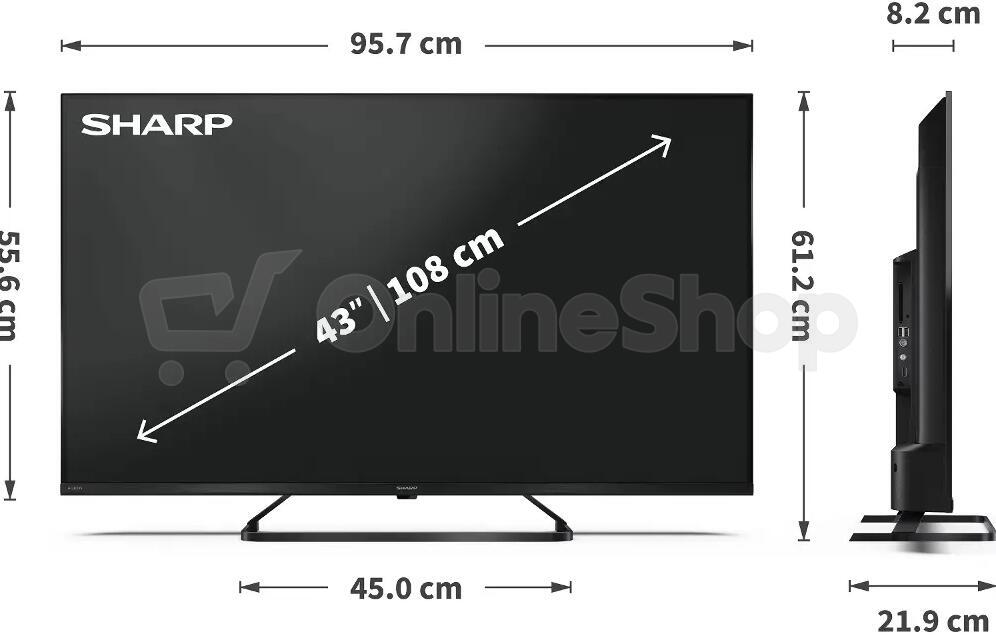 TELEVIZOR QLED Sharp 43HP6265E