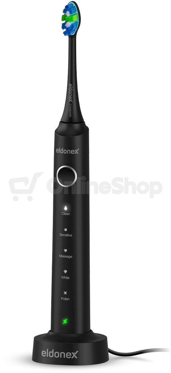 ELDONEX SonicPro DuoPack sonické zubní kartáčky ČERNÝ&BÍLÝ