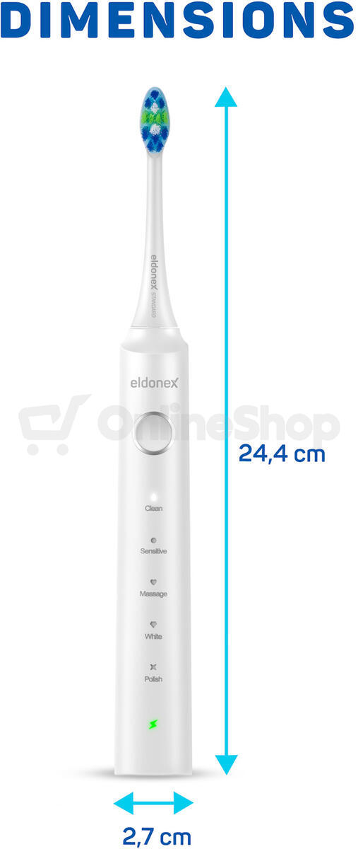 ELDONEX SonicPro DuoPack sonické zubní kartáčky ČERNÝ&BÍLÝ