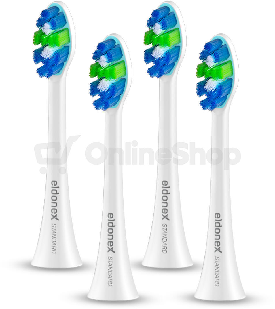 ELDONEX SonicPro STANDARD náhradní hlavy kartáčku BÍLÉ