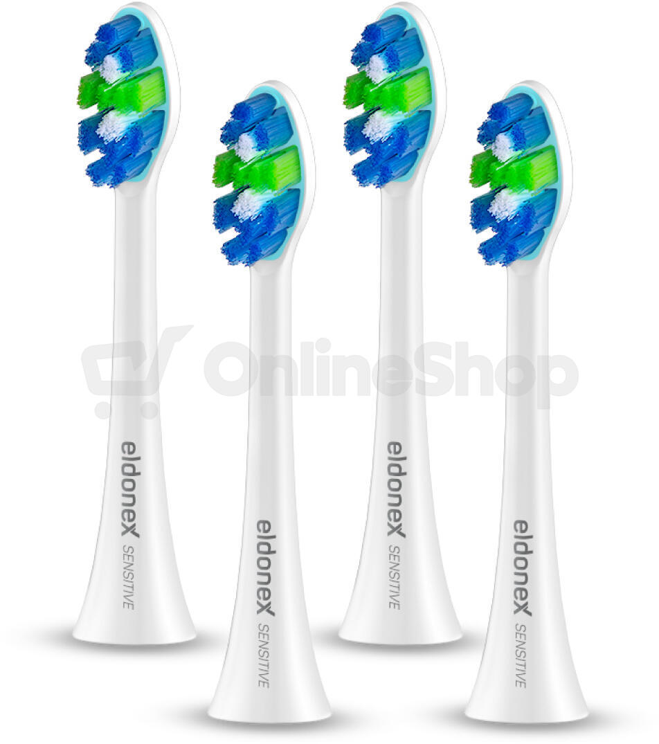 ELDONEX SonicPro SENSITIVE náhradní hlavy kartáčku BÍLÉ
