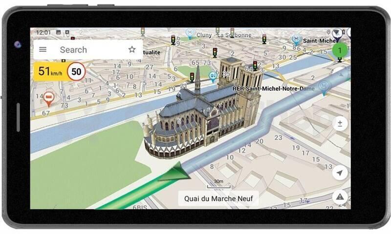Tablet s GPS navigací Navitel T797 4G, černý
