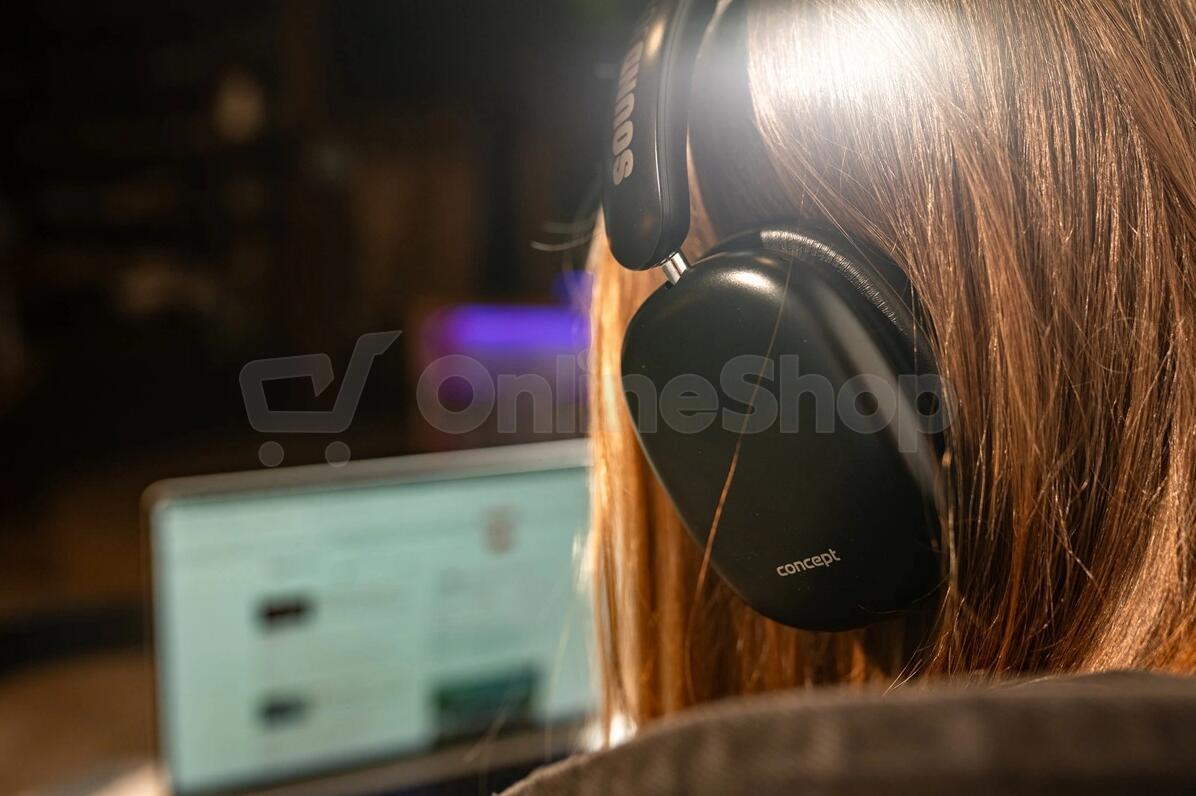 Bezdrátová sluchátka Concept SoundJoy HS4060, černá